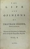 STERNE, LAURENCE.  The Life and Opinions of Tristram Shandy.  9 vols.  1760-67